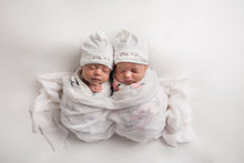 Load image into Gallery viewer, Twin Set: Copy + Paste Twin Newborn Beanies