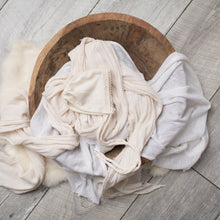 Load image into Gallery viewer, Twin Set: Butternut + Maple Cream Bonnets | Coordinated Cream Bonnets