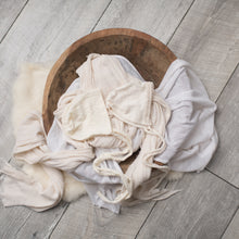 Load image into Gallery viewer, Twin Set: Butternut + Maple Cream Bonnets | Coordinated Cream Bonnets