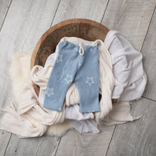 Load image into Gallery viewer, David Pants, Bonnet + Sleeper Cap | Blue Star Outfit Set