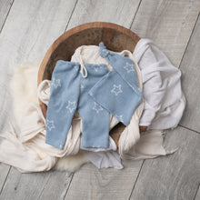 Load image into Gallery viewer, David Pants, Bonnet + Sleeper Cap | Blue Star Outfit Set
