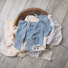 Load image into Gallery viewer, David Pants, Bonnet + Sleeper Cap | Blue Star Outfit Set