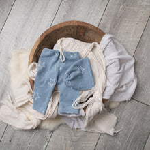 Load image into Gallery viewer, David Pants, Bonnet + Sleeper Cap | Blue Star Outfit Set