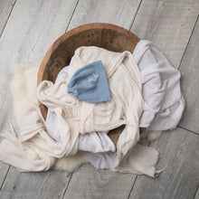 Load image into Gallery viewer, David Pants, Bonnet + Sleeper Cap | Blue Star Outfit Set