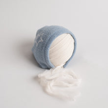 Load image into Gallery viewer, David Pants, Bonnet + Sleeper Cap | Blue Star Outfit Set