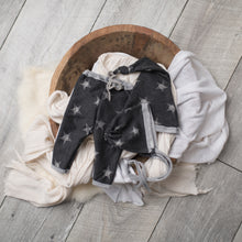 Load image into Gallery viewer, David Pants + Sleeper Cap | Grey Star Terry Outfit Set