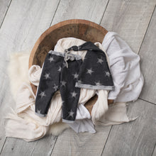 Load image into Gallery viewer, David Pants + Sleeper Cap | Grey Star Terry Outfit Set