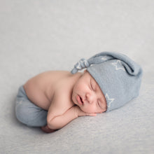 Load image into Gallery viewer, David Pants, Bonnet + Sleeper Cap | Blue Star Outfit Set