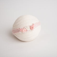 Load image into Gallery viewer, Grace Sitter Romper + Headband | Pink Sitter Romper + Headband Outfit Set