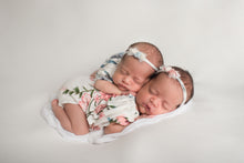 Load image into Gallery viewer, Serena Romper | White, Pink + Teal Floral Outfit Set