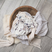 Load image into Gallery viewer, Serena Romper | White + Teal Floral Outfit Set