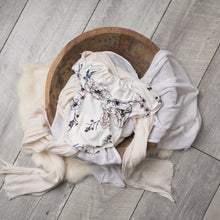 Load image into Gallery viewer, Serena Romper | White + Teal Floral Outfit Set