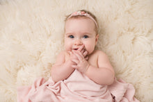 Load image into Gallery viewer, Grace Sitter Romper + Headband | Pink Sitter Romper + Headband Outfit Set
