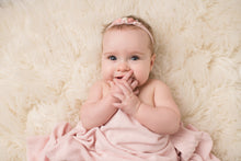 Load image into Gallery viewer, Grace Sitter Romper + Headband | Pink Sitter Romper + Headband Outfit Set