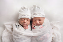 Load image into Gallery viewer, Twin Set: Copy + Paste Twin Newborn Beanies
