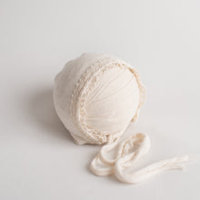 Load image into Gallery viewer, Twin Set: Butternut + Maple Cream Bonnets | Coordinated Cream Bonnets

