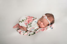 Load image into Gallery viewer, Serena Romper | White, Pink + Teal Floral Outfit Set
