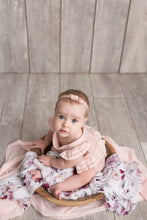 Load image into Gallery viewer, Grace Sitter Romper + Headband | Pink Sitter Romper + Headband Outfit Set
